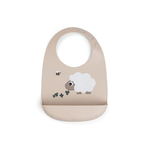 Done By Deer Silicone Bib - Sheepy Sand