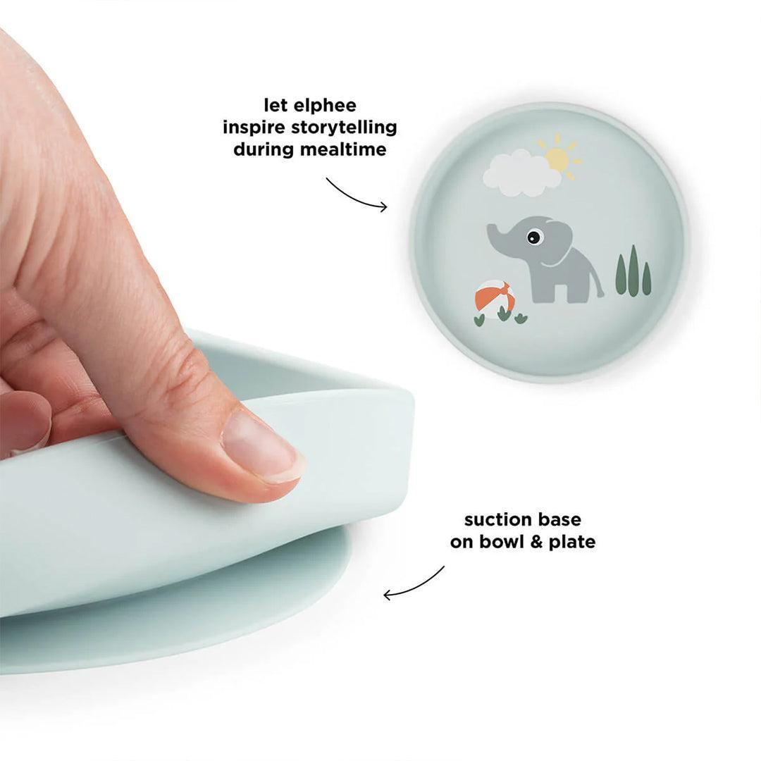 Done by Deer Silicone Stick & Stay Plate - Playground Blue
