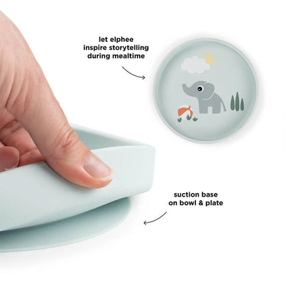 Done by Deer Silicone Stick & Stay Plate - Playground Blue