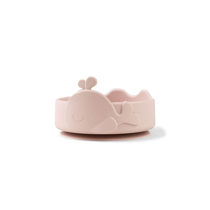 Done by Deer Silicone Stick & Stay Bowl + Baby Spoon  - Powder - Wally