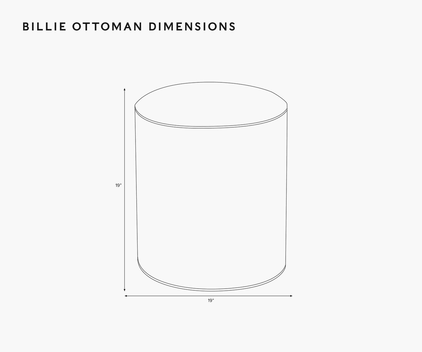 Billie Ottoman - Climbing Vines