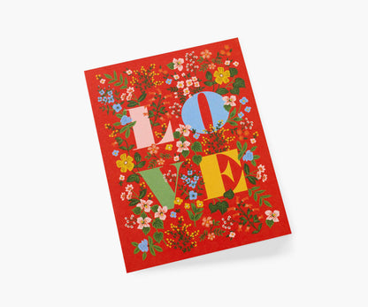 Mayfair Love Love & Friendship Card - Single Card