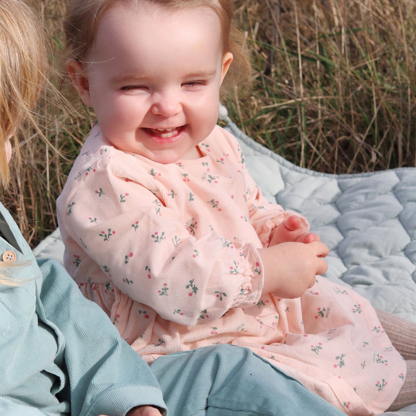 Floral Soft Corduroy Dress