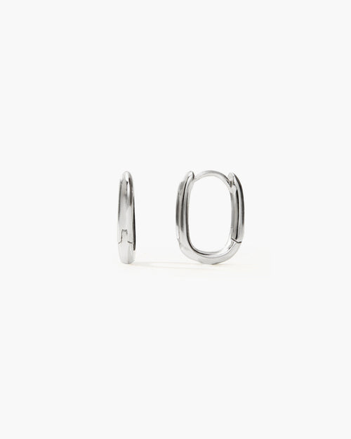 Silver Link Earrings