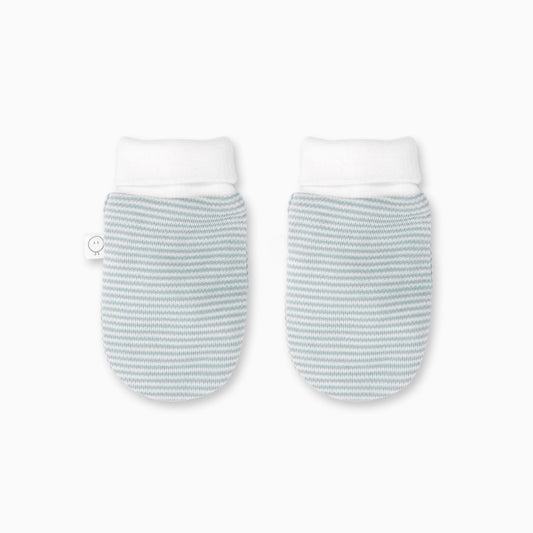 Baby Mittens - Blue Stripe