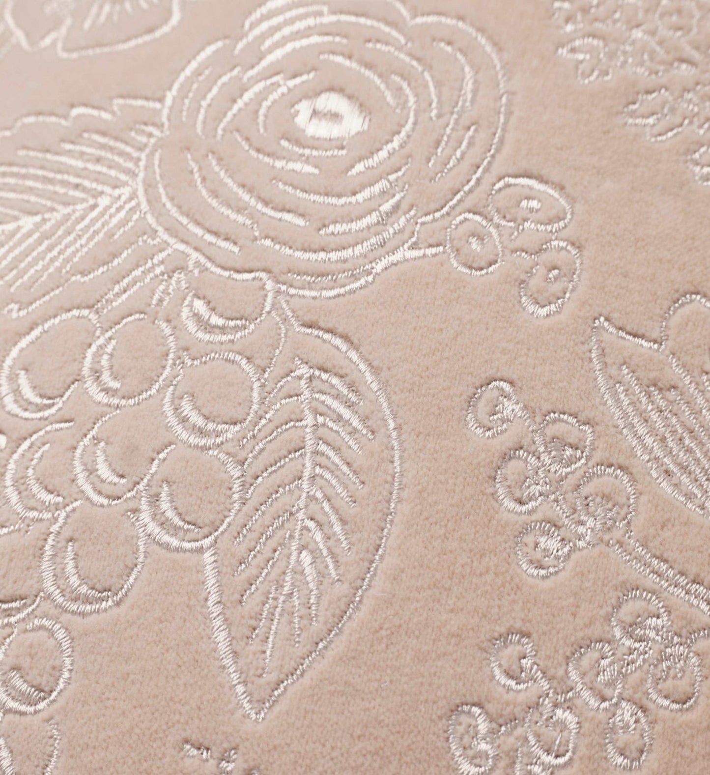 Colette Embroidered Pillow - Blush