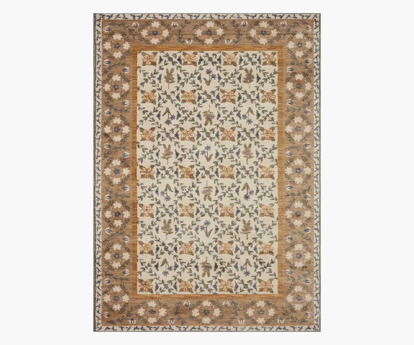 Fiore Belvedere Power-Loomed Rug - Gold