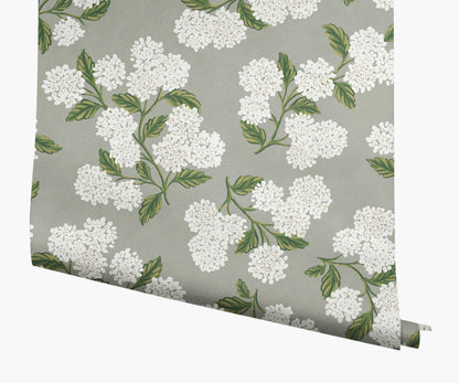 Hydrangea Wallpaper - Grey