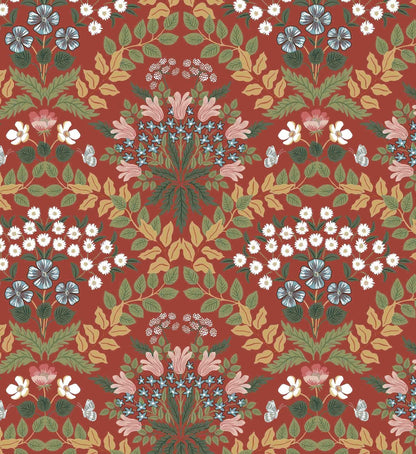 Bramble Wallpaper - Rust