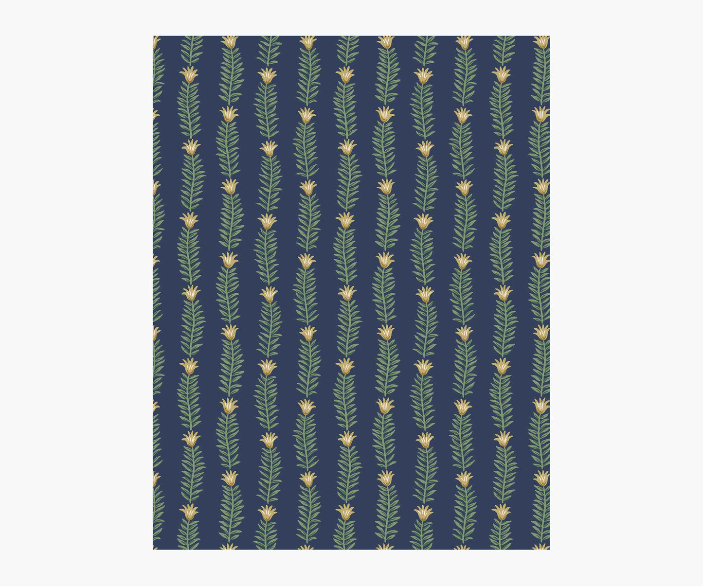 Eden Wallpaper Sample - Navy