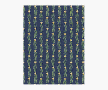 Eden Wallpaper Sample - Navy