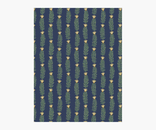 Eden Wallpaper Sample - Navy