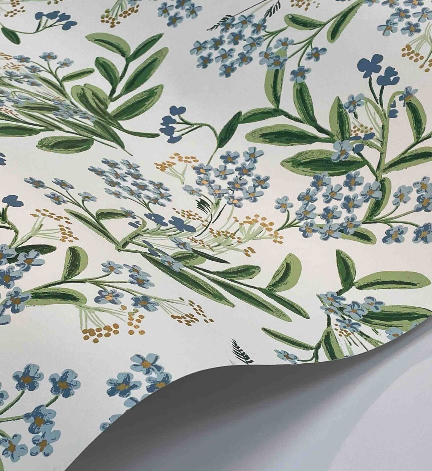 Cornflower Wallpaper - White