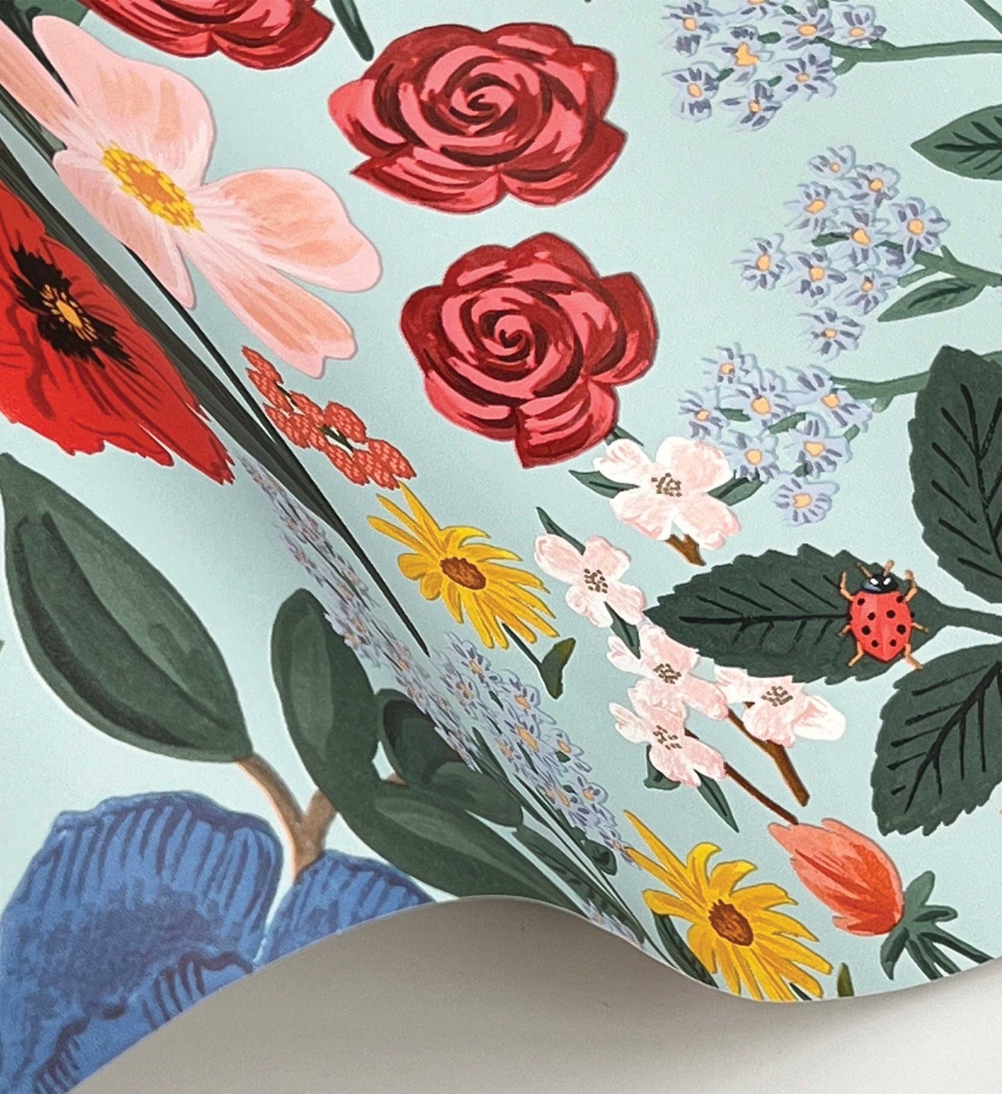 Blossom Wallpaper - Light Blue